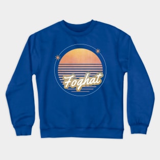 foghat ll retro moon Crewneck Sweatshirt